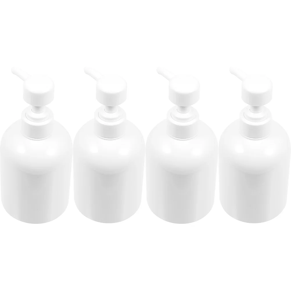 

4 Pcs Bottle Set Refillable Empty Lotion Bottles Dispenser Soap Pump for Shampoo The Reusable