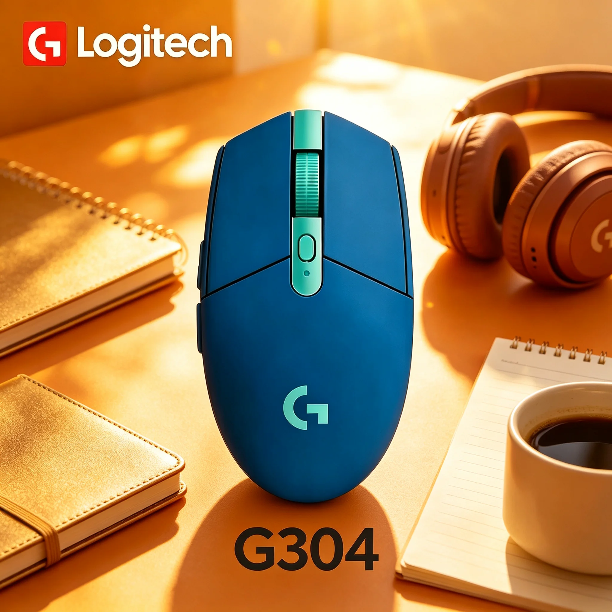 Logitech G304 Wireless Gaming Mouse LIGHTSPEED Low Latency Wireless Connection 6 Programmable Gaming Buttons
