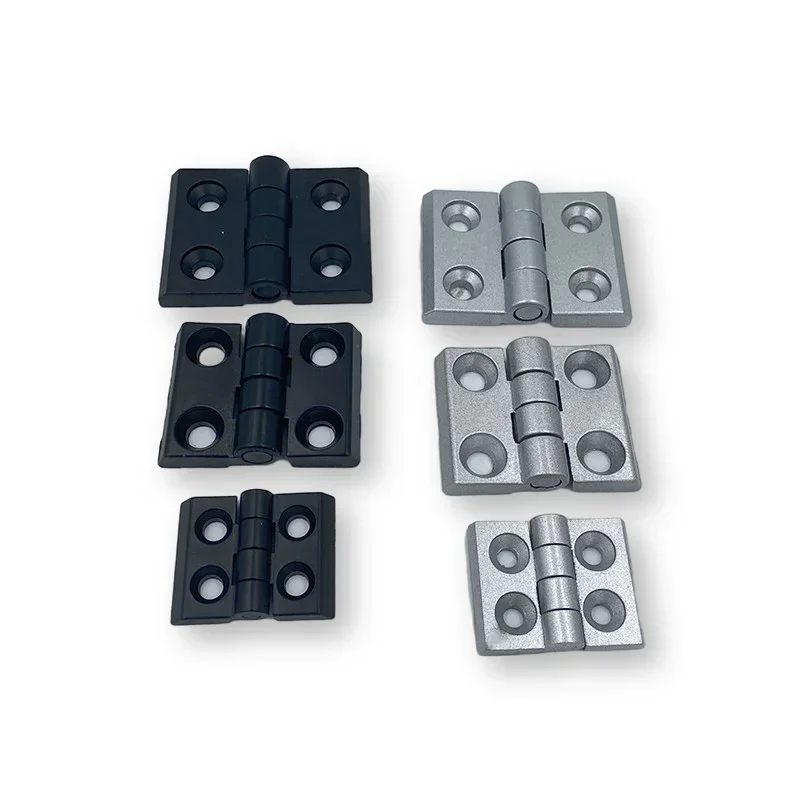 2020 3030 3040 4040 Metal Hinge Zinc Alloy Hinge Finished Aluminum Door Hinge  Connector Black Or Sliver Color