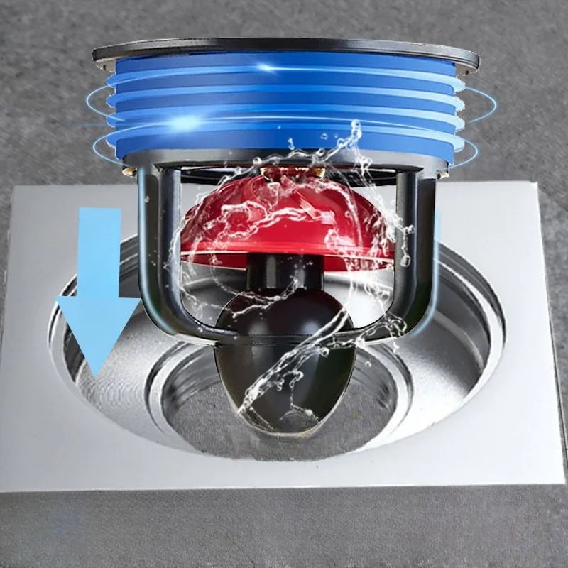 Plug in magnetic levitation insect anti odor floor drain with inner core bathroom sewer anti overflow removal Stinky Blocker
