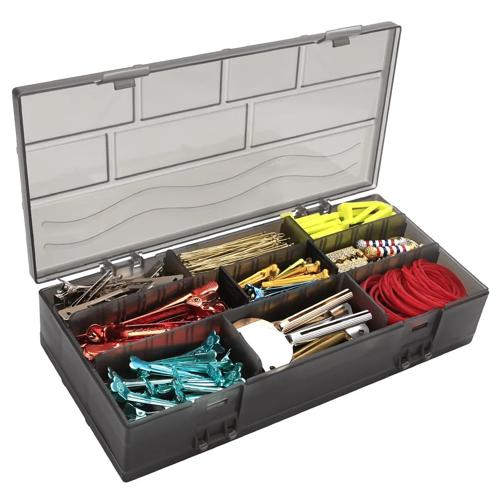 Large Capacity Barber Tools Storage Box Space Saving Container Hair Clips Combs Storage Case Fashion Portable