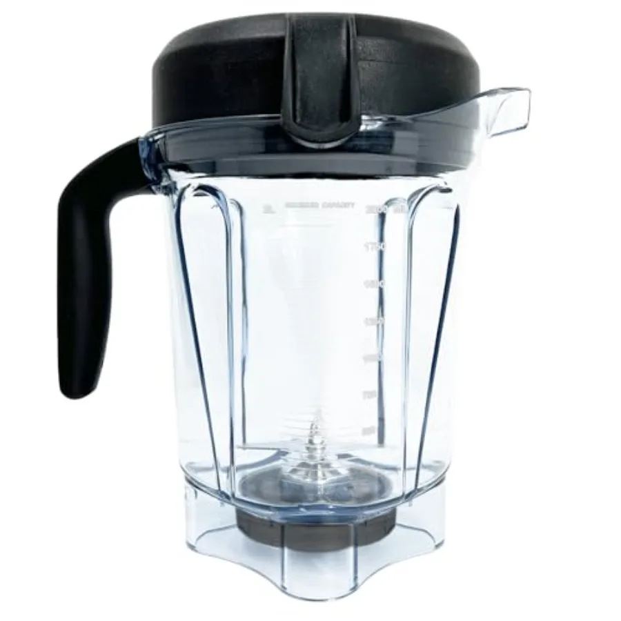 

Blender Pitcher 64oz Low-Profile Replacement Container Cup Compatible with 750 7500 5300 6500 VM0102 VM0103 VM0197 Propel/Profe