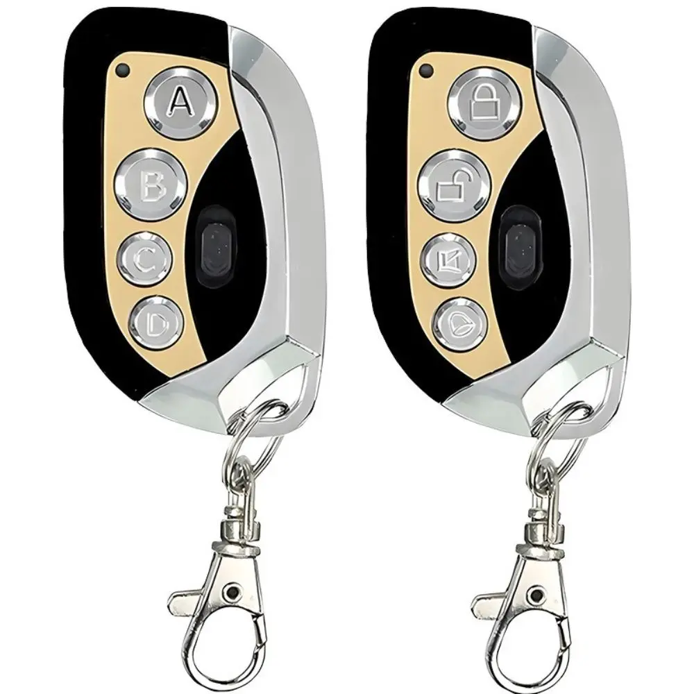 433MHz Frequency Remote Control Duplicator Fixed Code 4 Buttons Universal Remote Controller Security Cloning Metal Keyfob