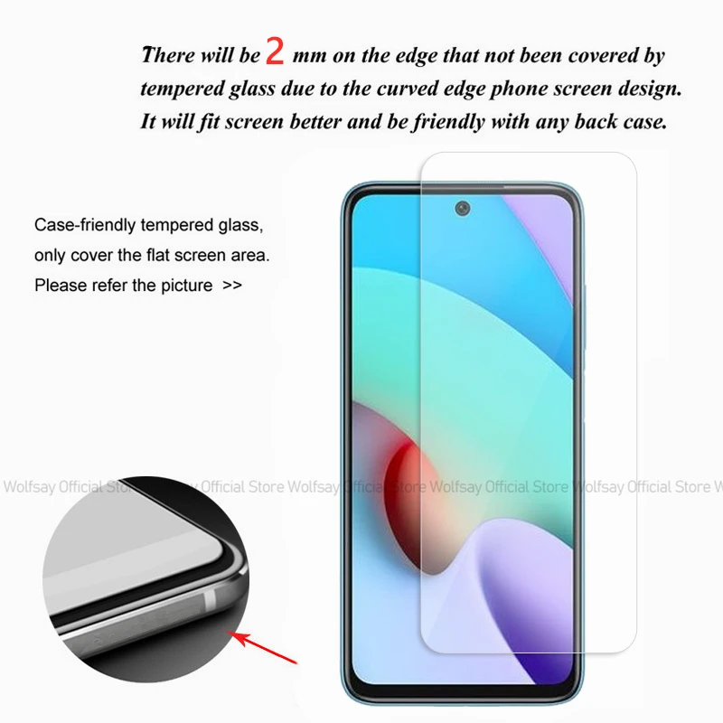 2/4 Stuks Schermbeschermer Voor Xiaomi Redmi 10 4G Gehard Glas Xiaomi Redmi 10 4G Volledige Lijm Cover Telefoon Glas Xiaomi Redmi 10 4G