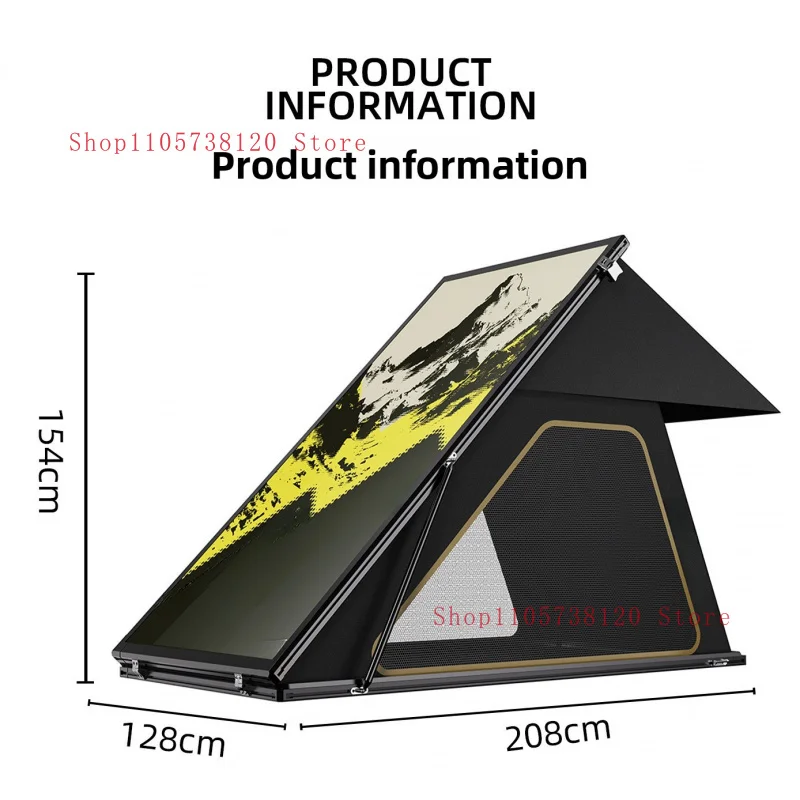 Factory Hot Selling Roof Tent Ultra-Thin Aluminum Alloy Automatic Quick Opening Four-Season Double-Layer Silent Car