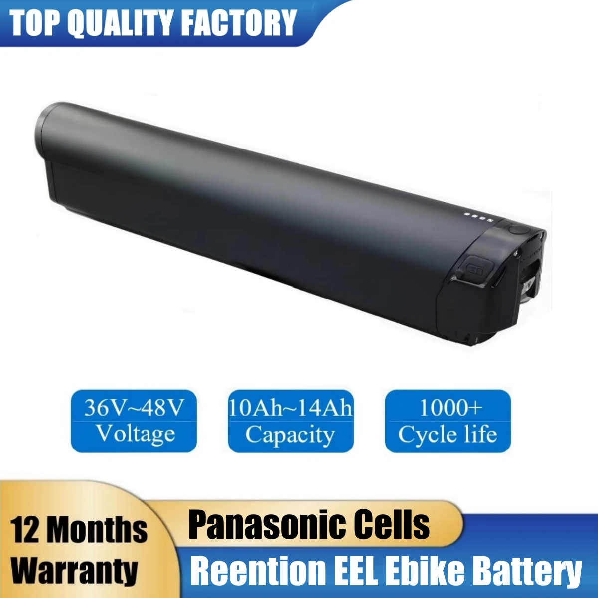 Megamo Electric Bike Lithium Ion Battery 36V 10.4Ah 11.6Ah 14Ah EEL Hidden Battery Inner Type 350W 500W 750W