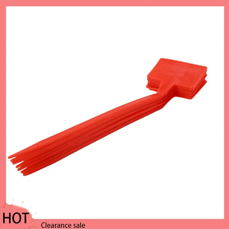 

A88Z 300 Pcs Bonsai Plastic Plant Labels Garden Labels T-Type Upturned Garden Tags Markers Nursery Upturned Red