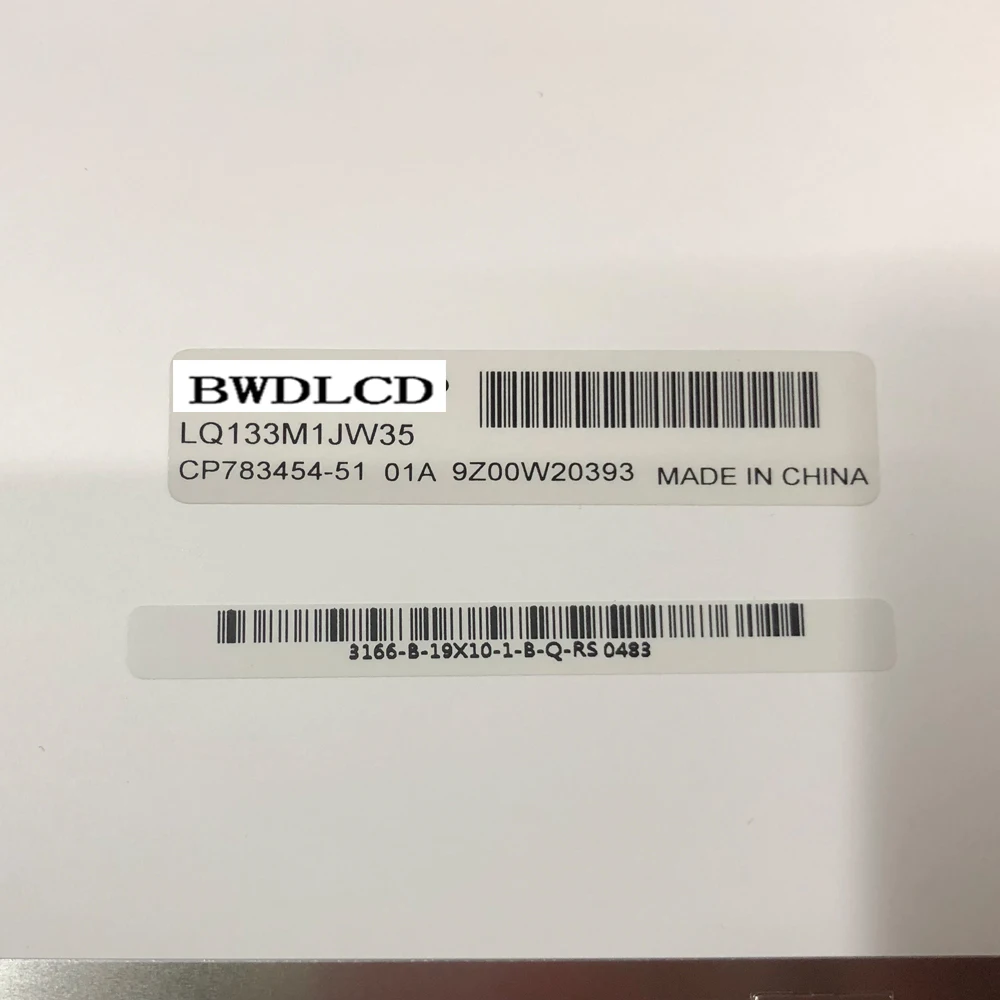 Imagem -03 - Led Painel de Tela Lcd Fhd Ips 1920*1080 Edp 30 Pinos para Fujitsu Uh75 Uh90 Uh93 Portátil Tela Lcd Cp78345451 Lq133m1jw35 13.3