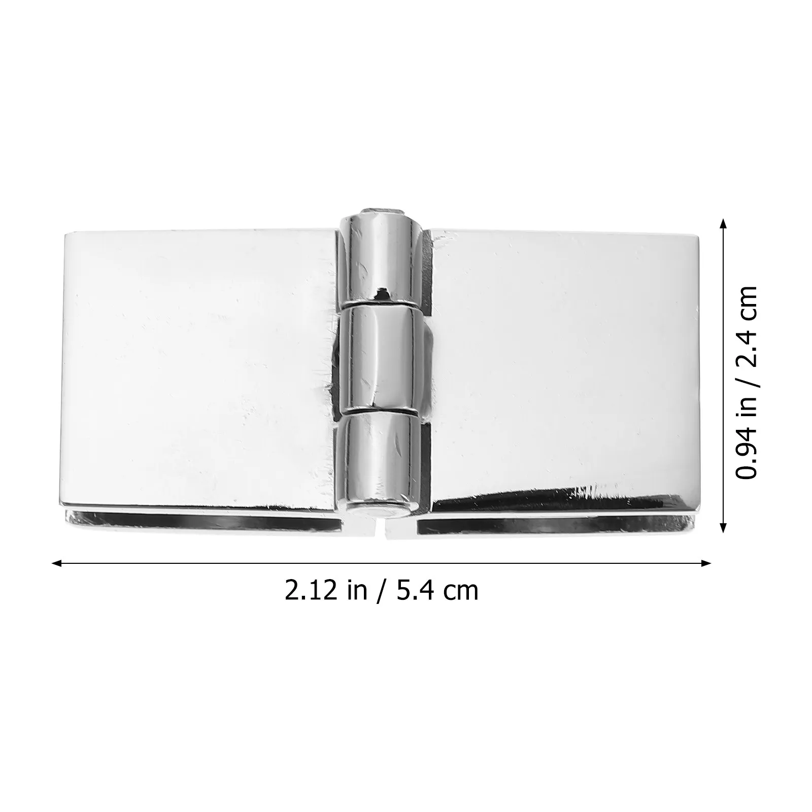 2pcs Zinc Alloy Glass Clamp Door Non-Perforated Display Cabinet Gate Hinge Wine Cabinet Clamp Glass Hinge Door Accessory