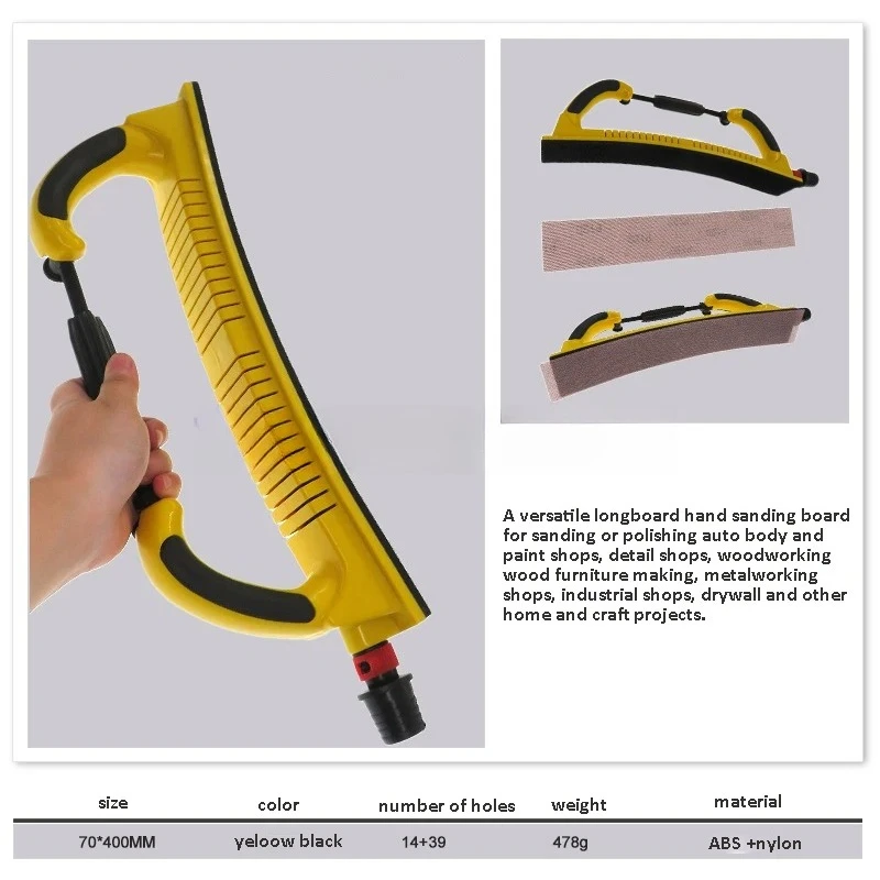 Grinding Hand Push Board Car Putty Hand Planer Adjustable Concave and Convex Plane Hand Grinding Block Body Repair Tool