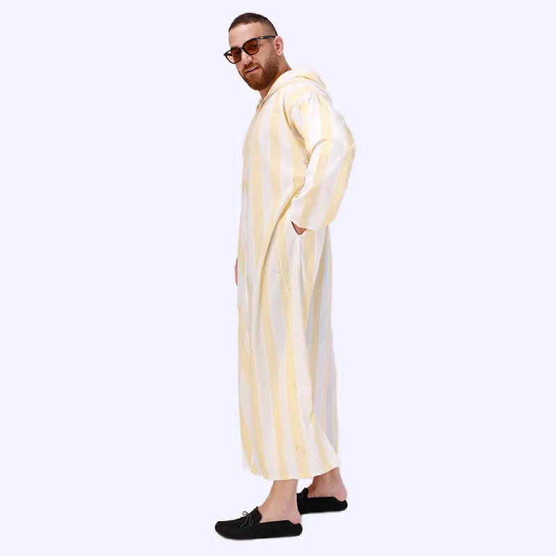 Ropa musulmana de moda para hombre, vestido de caftán suelto de Dubái, Arabia Saudita, Pakistán, Túnica Islámica