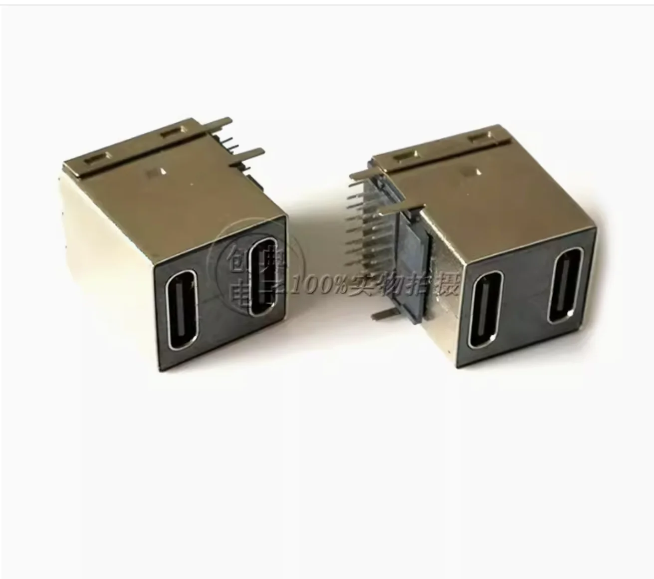 10pcs / USB3.1 interface 16+16Pin female seat double-layer dual port curved plug-in board with full coverage straight edge 32Pin