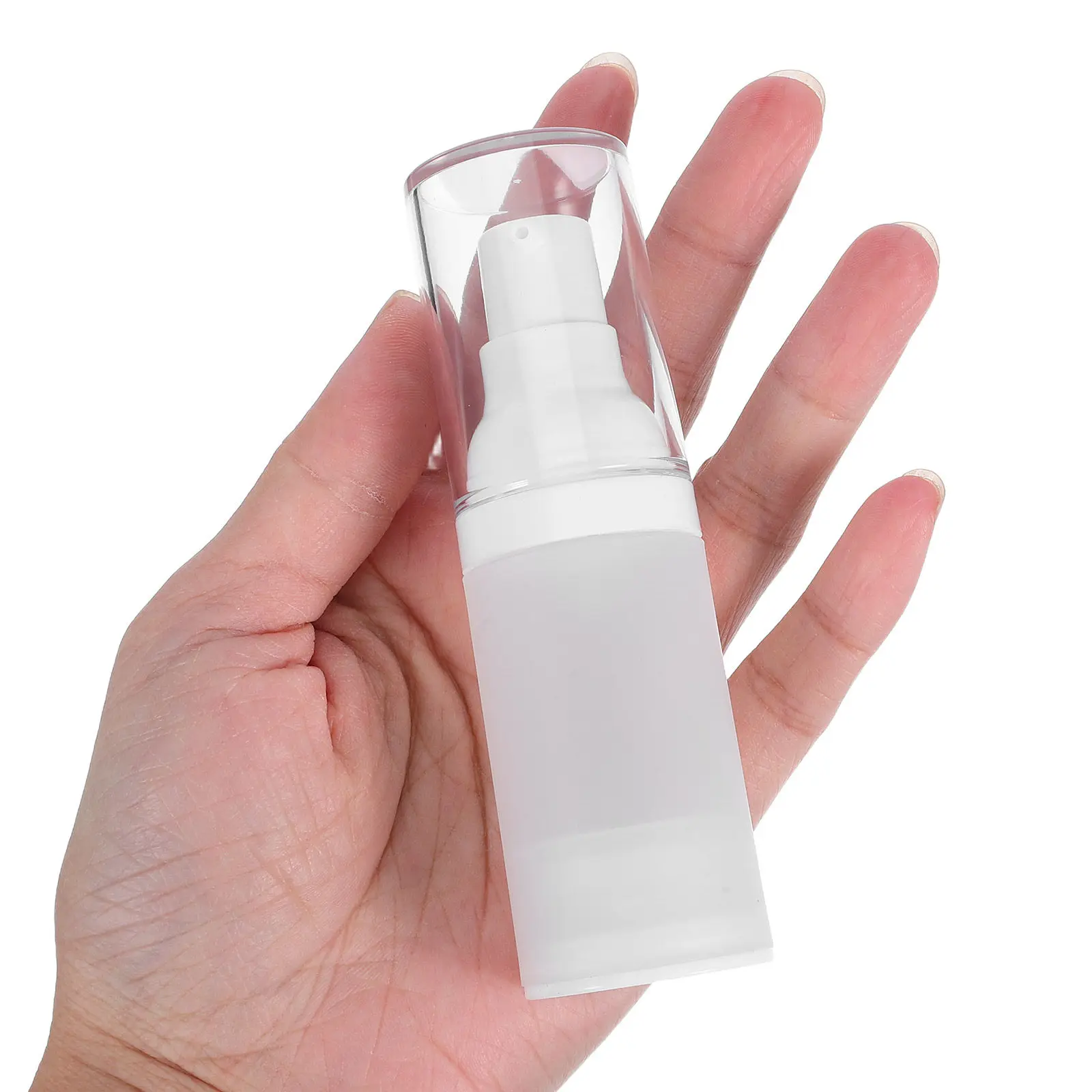 

Набор из 4 матовых безвоздушных флаконов-диспенсеров с помпой для путешествий, вакуумные контейнеры для кремов и сывороток по уходу за кожей