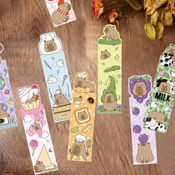 30pcs Capybara Bookmark for Readers Durable Paper Perfect for Book Lovers Cute Daily Office Supplies