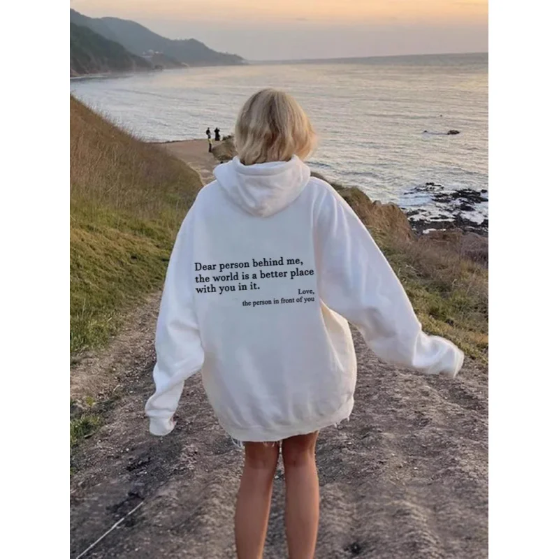 

Новинка 2025, мужская и женская флисовая толстовка, однотонная, с буквенным принтом, свободная повседневная толстовка с капюшоном на шнурке, удобная модная с капюшоном