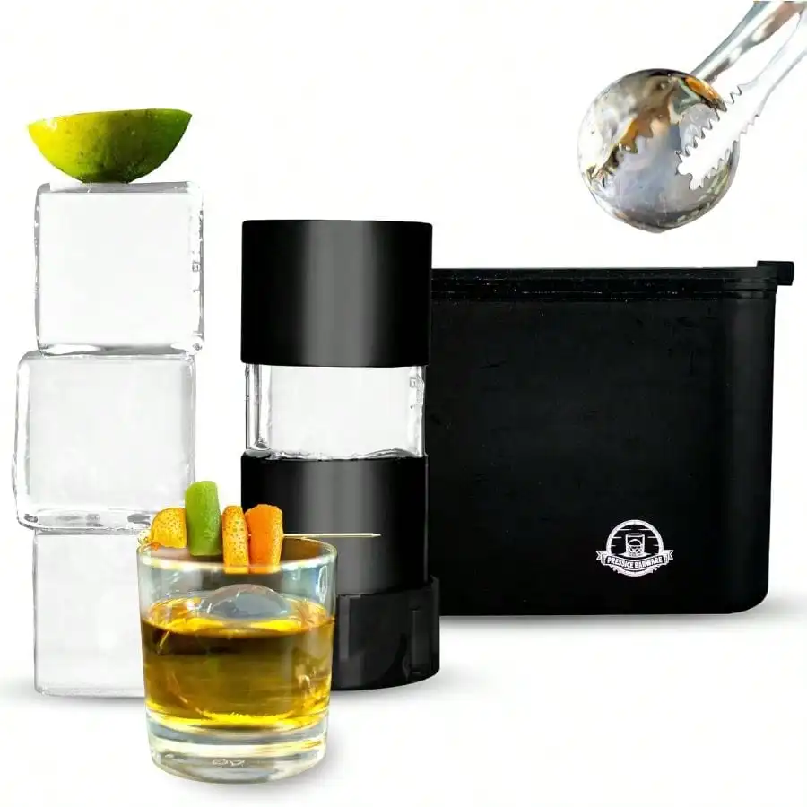 

XL Maker - 2.5 Cubes Presses - Silicone Square Mold - Whiskey Gifts Men - PRESS NOT INCLUDED