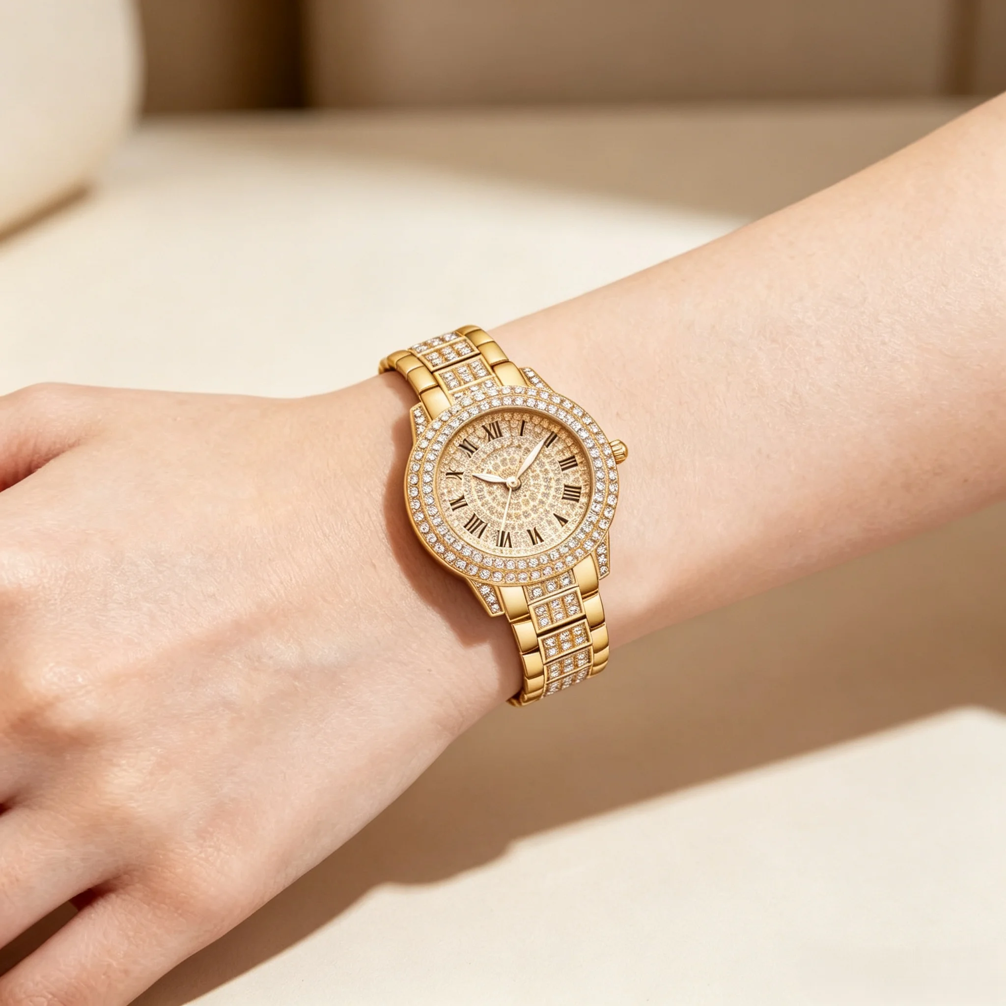 Elegant Women Zircon Crystal Q - огляд і ціна Jewelry Watches For Ladies