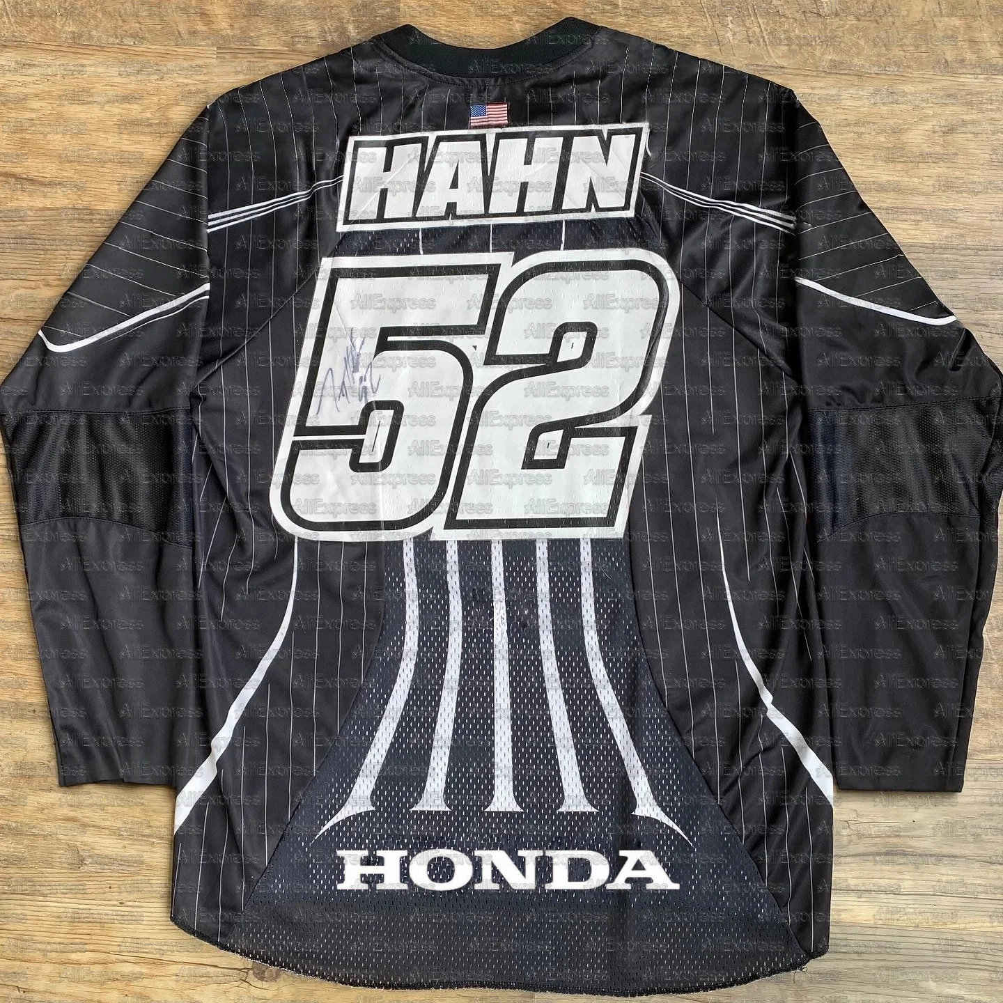 

Men's Long Sleeved Off-Road #52 Hahn Motorcycle Riding T-Shirt Fast Drying Breathable Honda Design Top for Men And Women