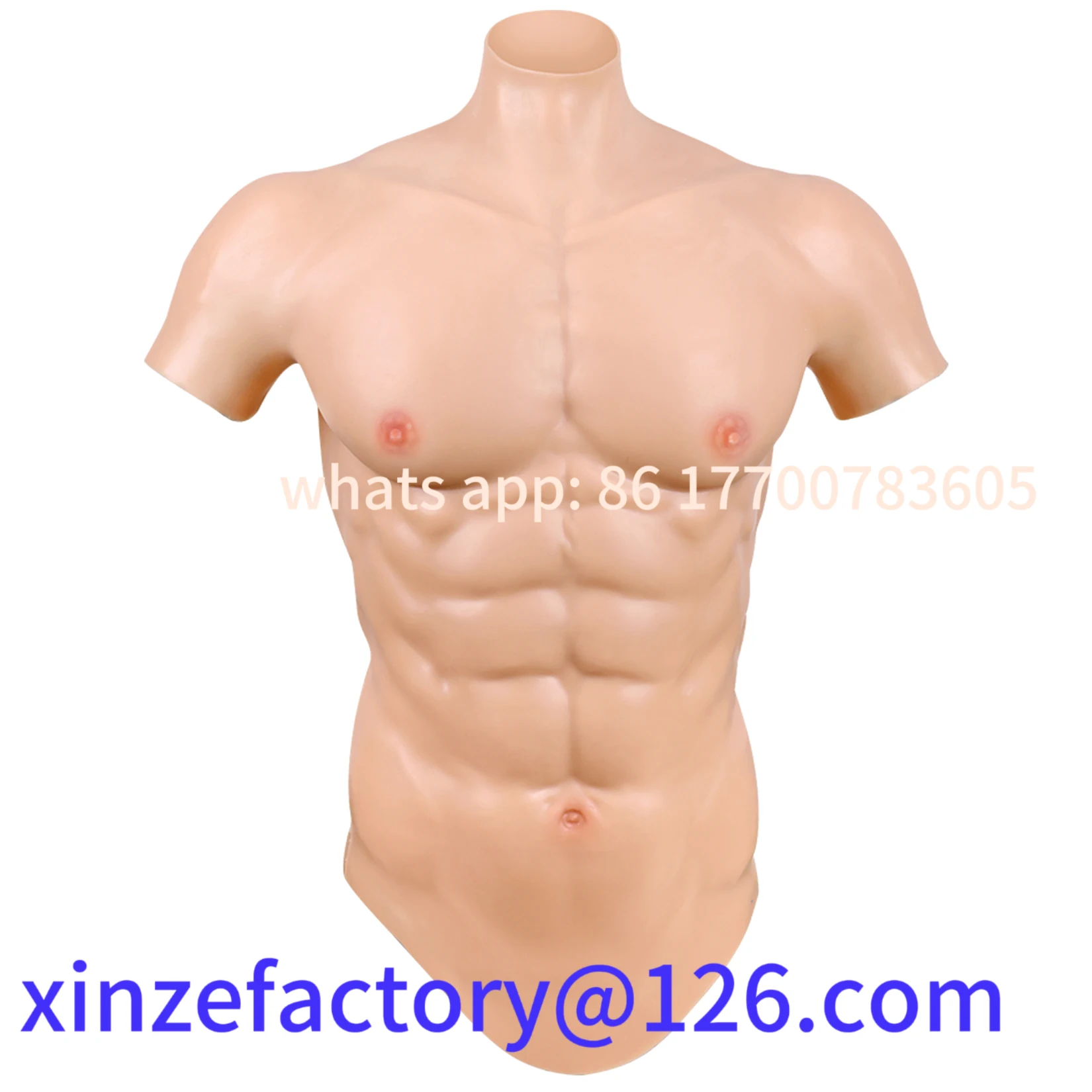 

Customizable New Handmade Silicone Muscles Male Chest Vest Abdominal Muscle Realistic Muscles