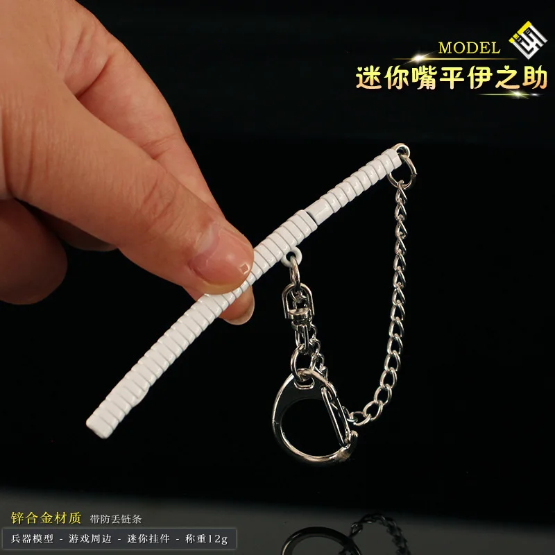 9cm Anime Slayer Merchandise Wind Pillar Tanjiro's Nichirin Blade Metal Keychain Samurai Prop Ornament Birthday Gift Toys