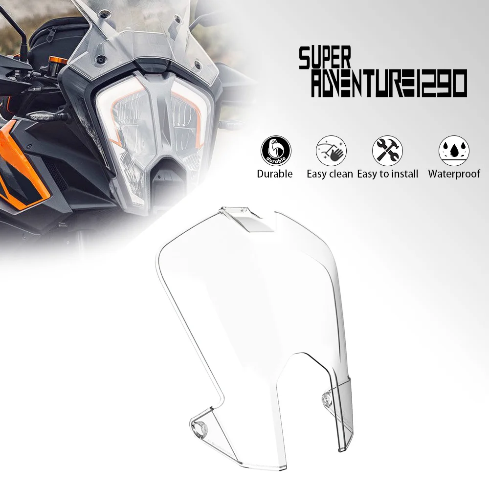 

For 1290 Super Adventure ADV R S 2021 2022 2023 2024 Moto Front Head Light Protection Acrylic Headlight Protector Guard Cover