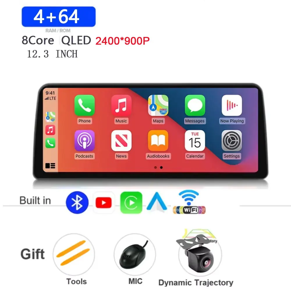 12,3 inch Android 15 voor Honda Accord 8 Spirior Acura Tsx 2009-2013 auto multimedia speler stereo ontvanger radio GPS 4G WIFI BT
