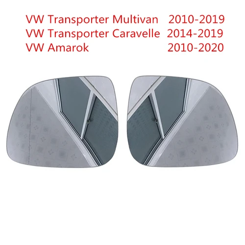 Cristal de espejo lateral para VW Transporter Multivan 2010-2019 Transporter Caravelle 2014-2019 Amarok 2010-2020 lente de espejo retrovisor