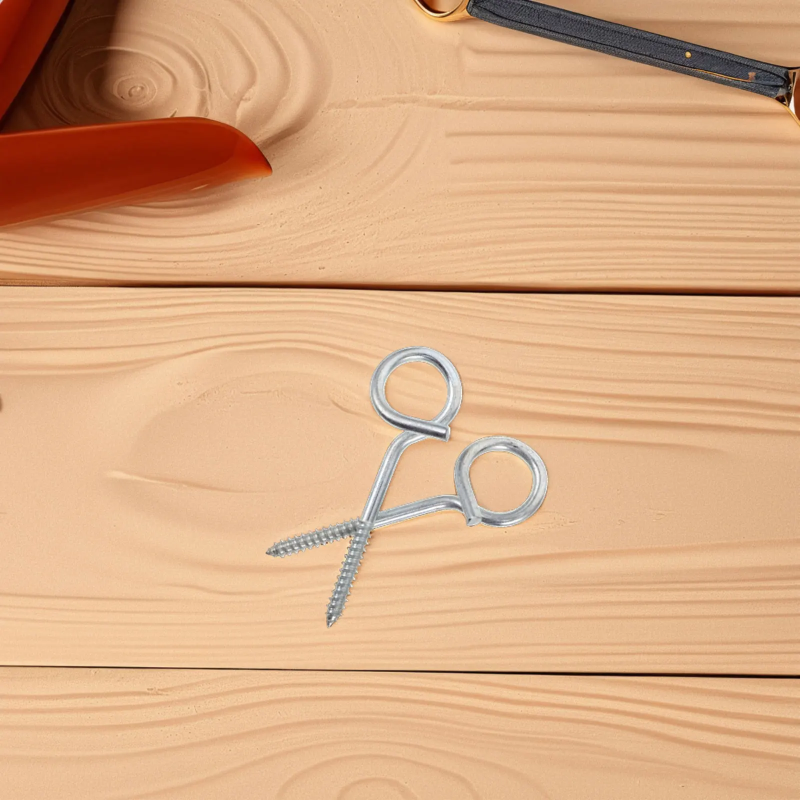 

2Pcs Swing Chair Hooks Heavy Duty Stainless Steel Screw Eyes Eye Bolts Screw in Ceiling Hooks Indoor Outdoor Ergonomic Design