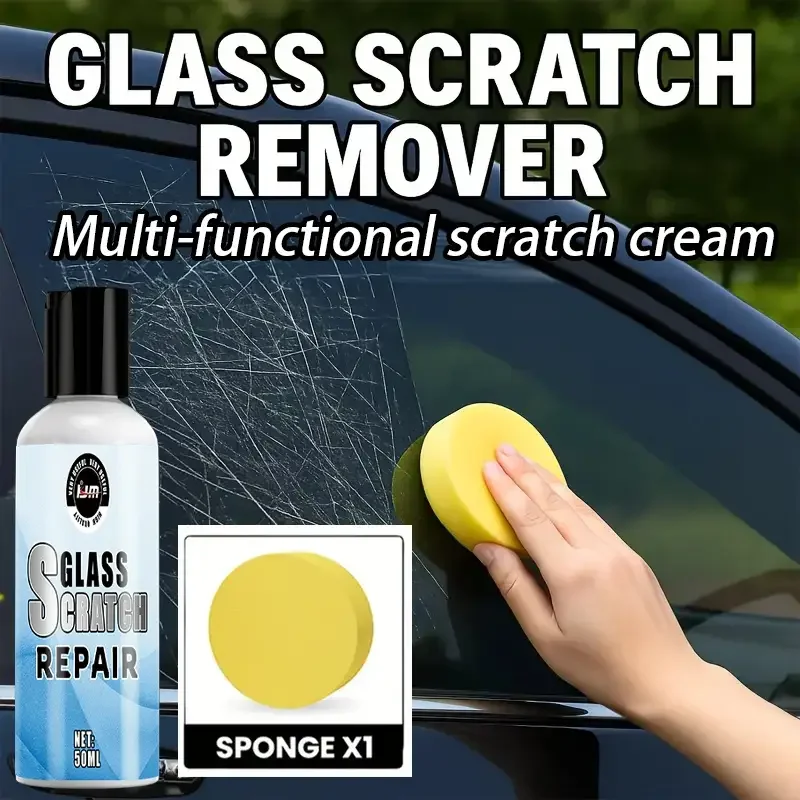 Glass Scratch Repair Paste, Can Be Used for Windshield, Bathroom Glass Doors, Windows, Etc., to Restore Polishing Scratch Paste