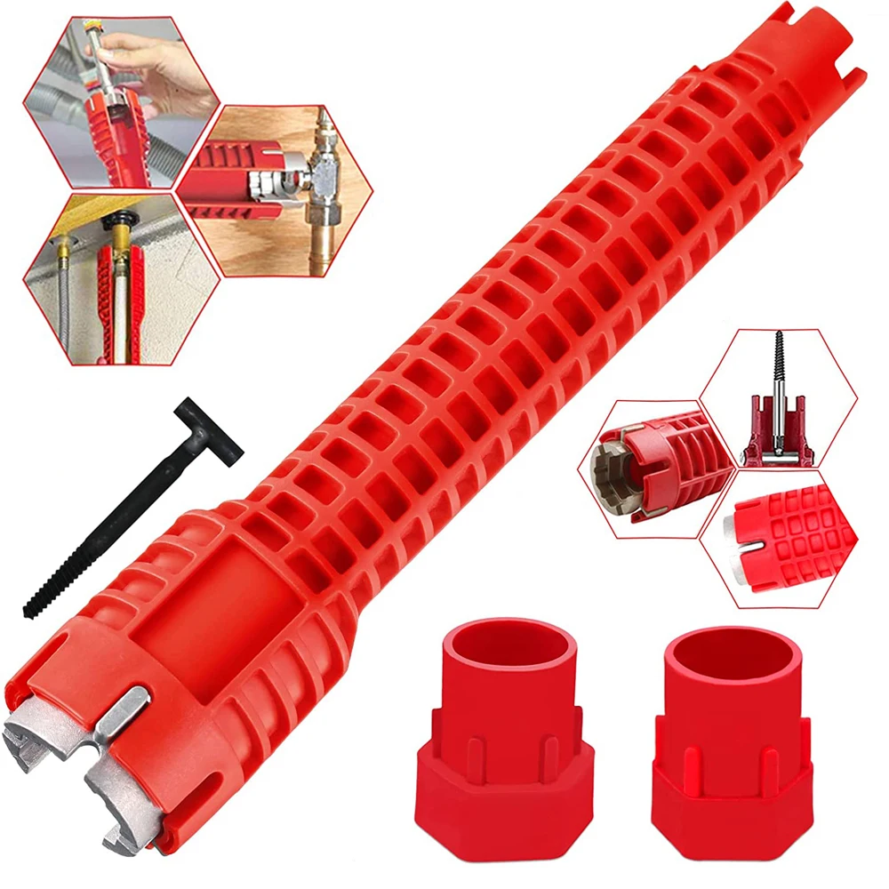Neue 8-in-1 Multi Key Flume Magic Wrench Sink Sanitär Werkzeuge Magic Wrench Mehrzweckschlüssel Englisch Schlüssel Sanitär Schlüssel Werkzeug – Detail 1