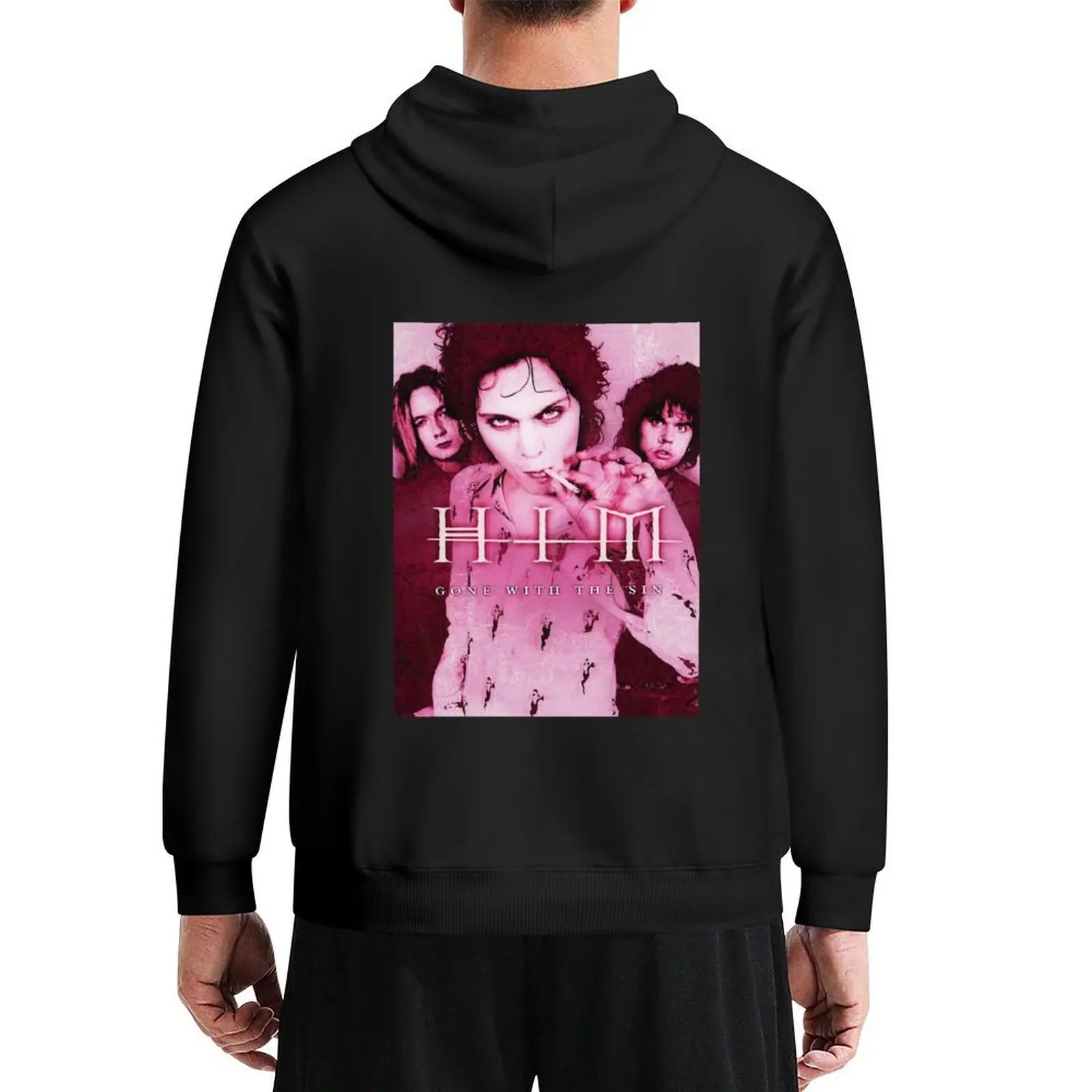 

Him Band Ville Valo Heartagram Gone With The Sin Cover Hoodie clothes for men men's coat fashion men men wear hoodie streetwear