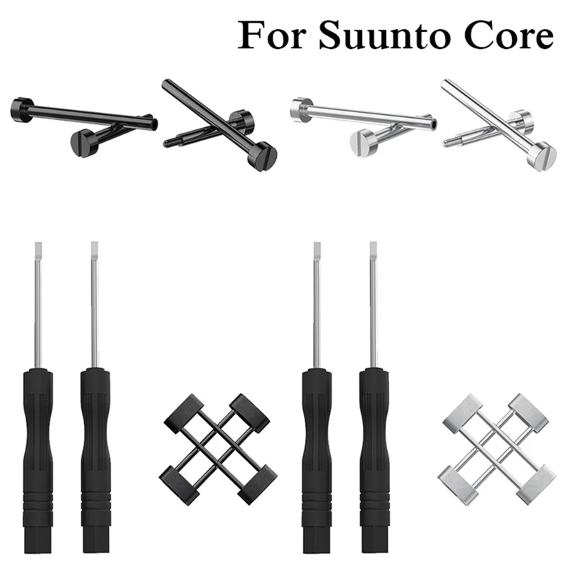 Correa para reloj Suunto Core, juego de adaptadores para reloj de buceo + 2 herramientas, accesorio de reparación de reloj, tornillo de repuesto fijo