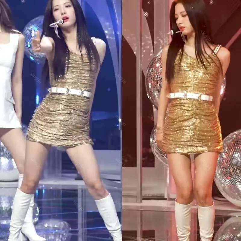 

Women'S Group Jazz Dance Clothing Kpop Outfits Female Nightclub Dj Sexy Crop Tops Slim Shorts Dancer Stage Performance Costumes