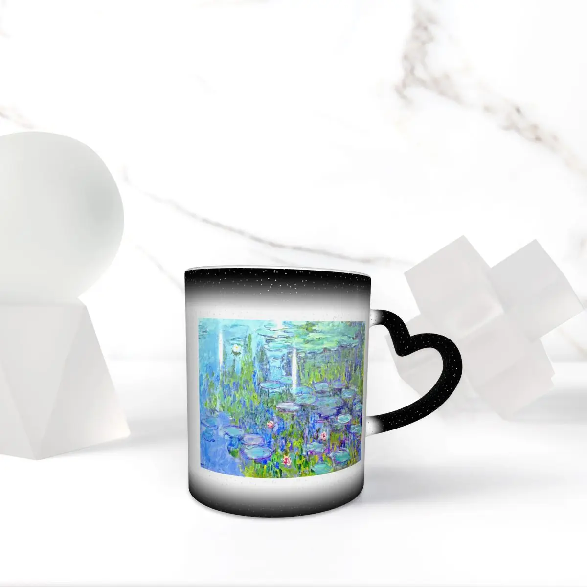 

Женские длинные водяные лилии, кружка Клод Моне, забавные керамические кофейные чашки, чайные кружки, чашка для молока, посуда для напитков, подарки для друзей