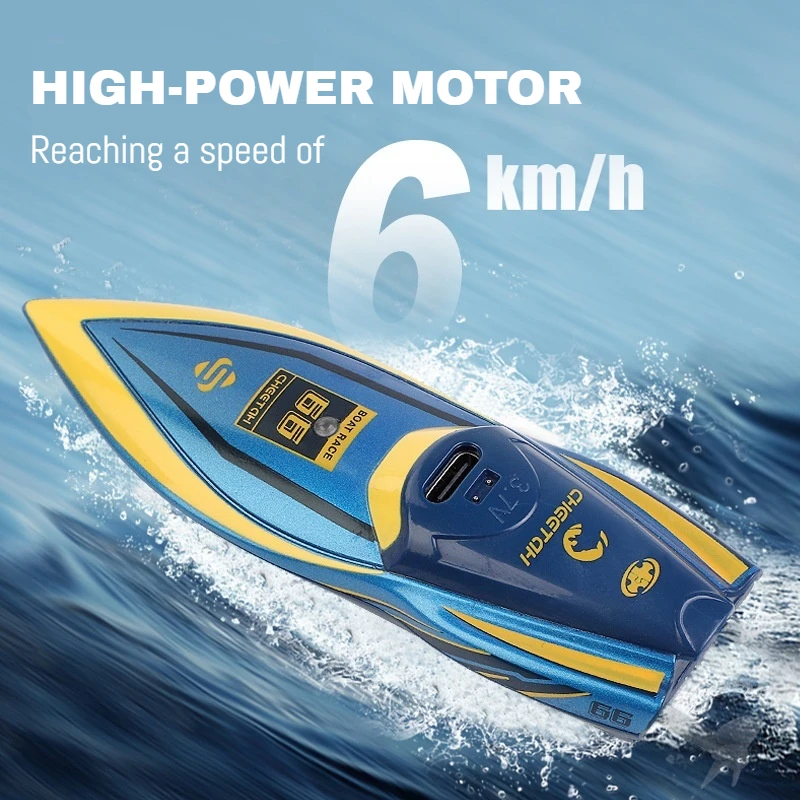 Mini 6 km/u Coke Can RC Boot 2.4G Hoge Snelheid Afstandsbediening Onderzeeër Model Waterdichte Draadloze Racing Schip speelgoed voor Kinderen