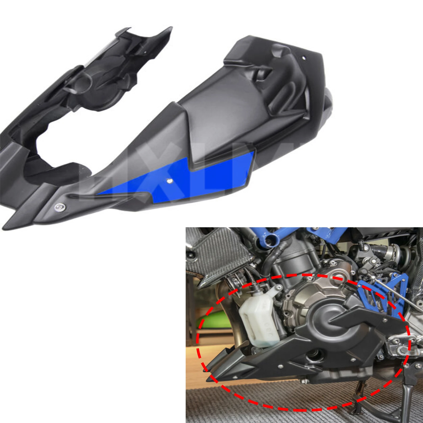 

For Yamaha FZ-07 2014-2020 2018 2017 2016 2015 Motorcycle Engine Spoiler Belly Pan Lower Fairing Body Kit MT07 FZ07 MT 07