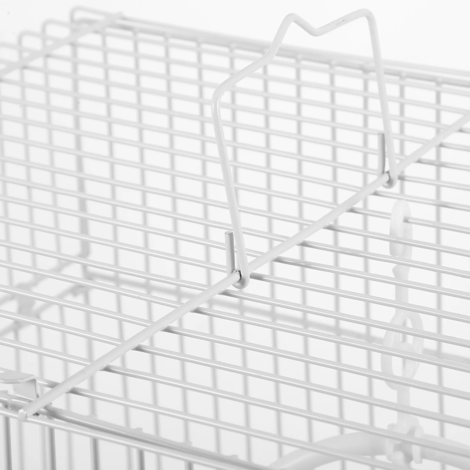 

1 set 1 Set Of Iron Wire Pet Carrier Travel Cage For Parrot Cockatiel Budgie Portable Lightweight Outdoor Cages Small Bird Cage