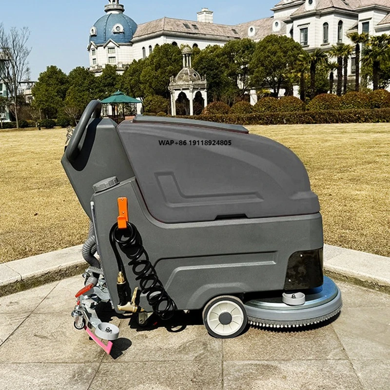 RX-520 24V Electric Hand Push Auto Dryer Industrial Cleaner High Efficiency Professional Commercial Floor Scrubber