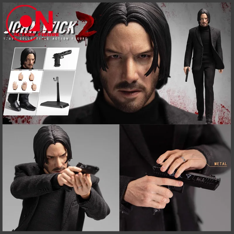 

В наличии POPTOYS EX-053 масштаб 1/6, мужской профессиональный убийца Киану Ривз, черный костюм, полный набор, 12-дюймовая экшн-фигурка, модель игрушки