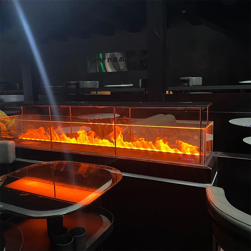 

3D atomization simulation fire fireplace decoration fake flame European simple style home background wall decoration