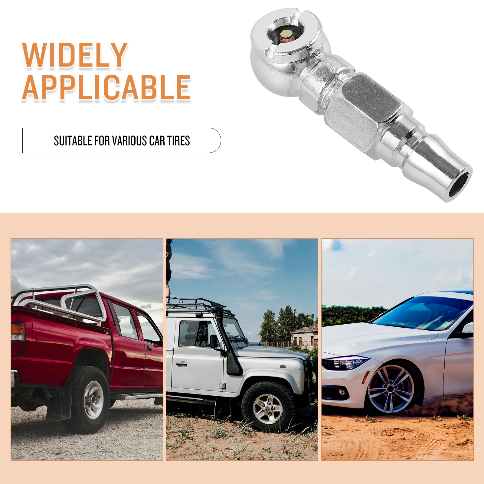 

Быстросъемный насадка-насос для накачивания шин автомобиля, портативный, легкий, прочный аксессуар для насоса