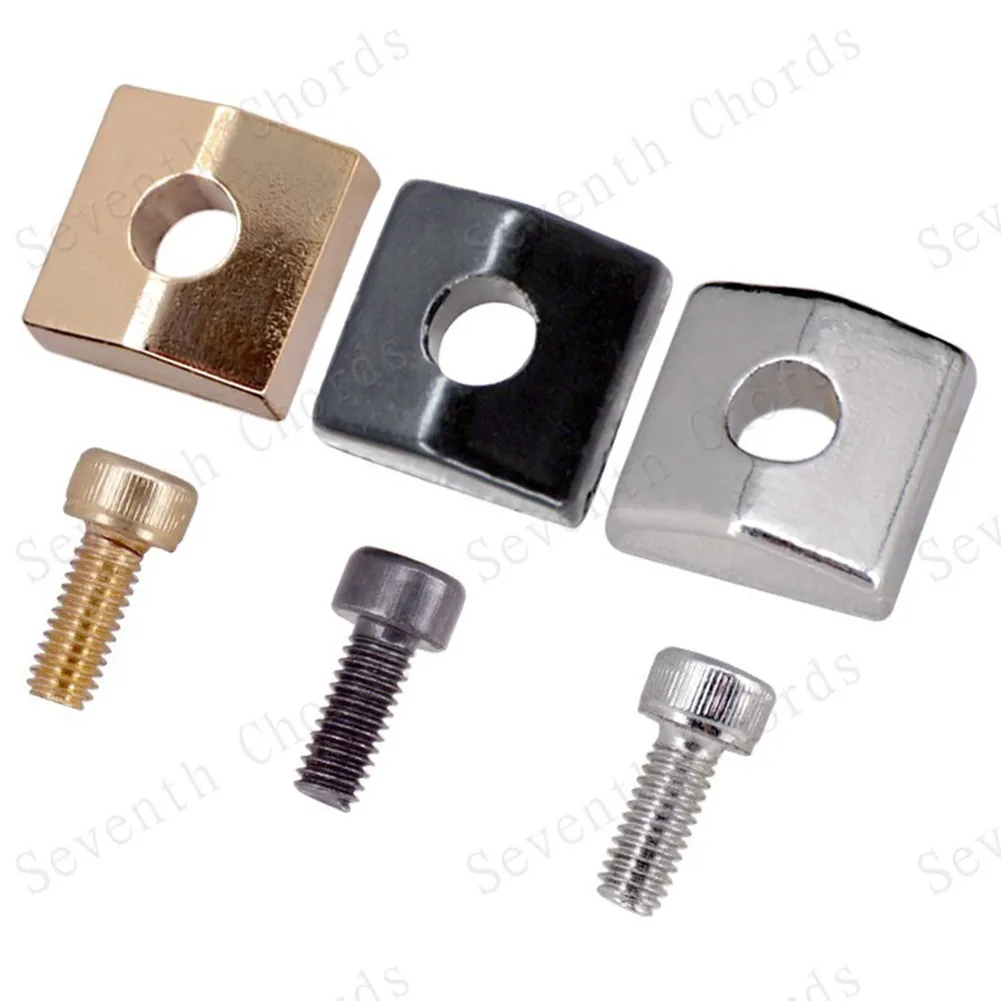 Brand New High Quality New Useful Nut Blocks For Floyd Rose Locking Metal Nut Screws Tremolo Block Electric Guitar