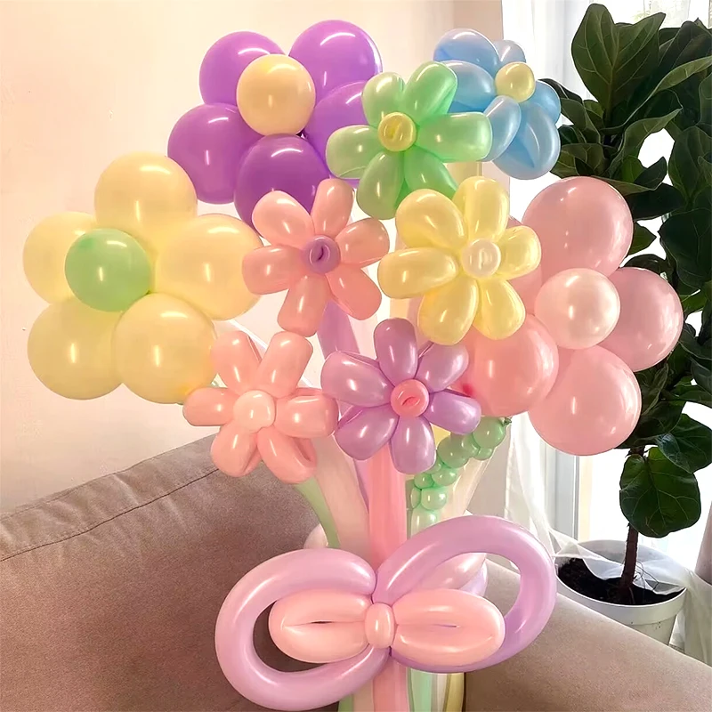 50 stücke Magie Verdickte Lange Streifen Ballon Twist Latex Ballons Form Kindertag Geburtstag Party Hochzeit Dekorationen – Detail 3