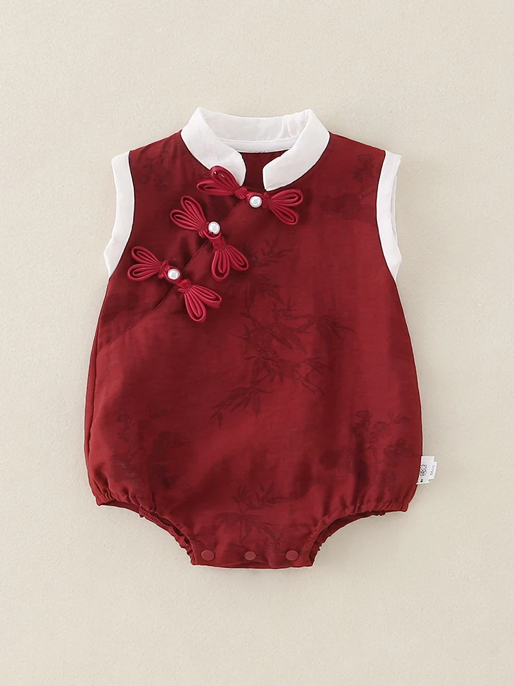 

Summer Outfit for Newborn Baby Girls Hanfu Onesie Monthly Outdoor e Wrap Clothes Trendy Cler Suit Low Waist orts