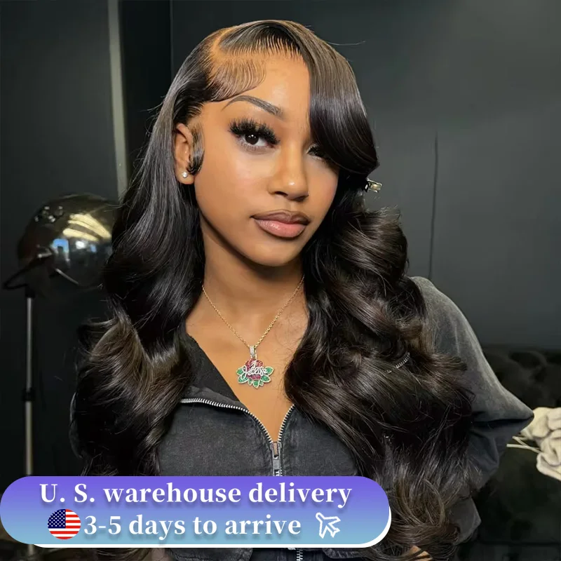 Body Wave 13x4 Lace Closure Glueless Frontal Human Hair Wig 30 40 Inch High Density Brazilian 13x6 HD Transparent Lace Front Wig