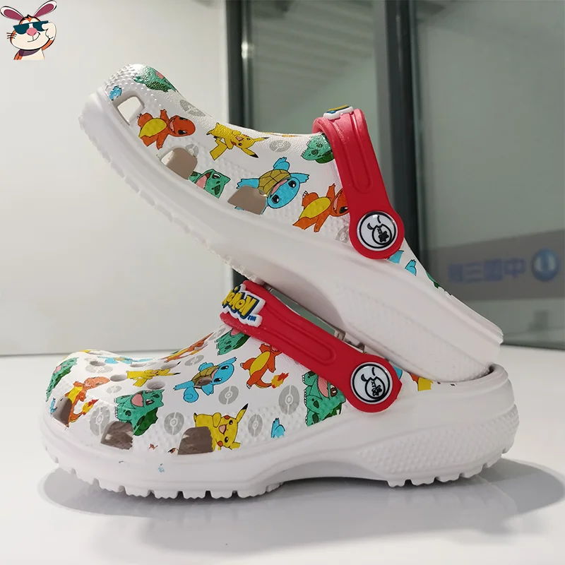 MINISO بوكيمون هول الصنادل بيكاتشو السنجاب تشارماندر النعال الصنادل Kawaii أنيمي المنزل أحذية الشاطئ شبشب صيفي الاطفال