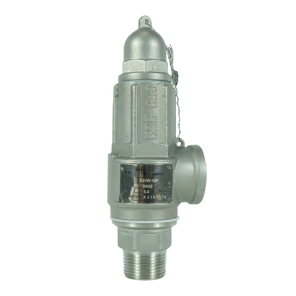 Stainless Steel Threaded High Pressure Relief Air Gas Steam Safety Valve