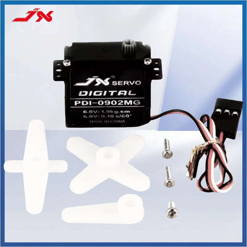

JX Coreless Servo PDI-0902MG 9.4g 2.6kg 4.8V-6V Large Torque Ultrathin Body Servo for RC Plane Drone Fixed-Wing Helicopter