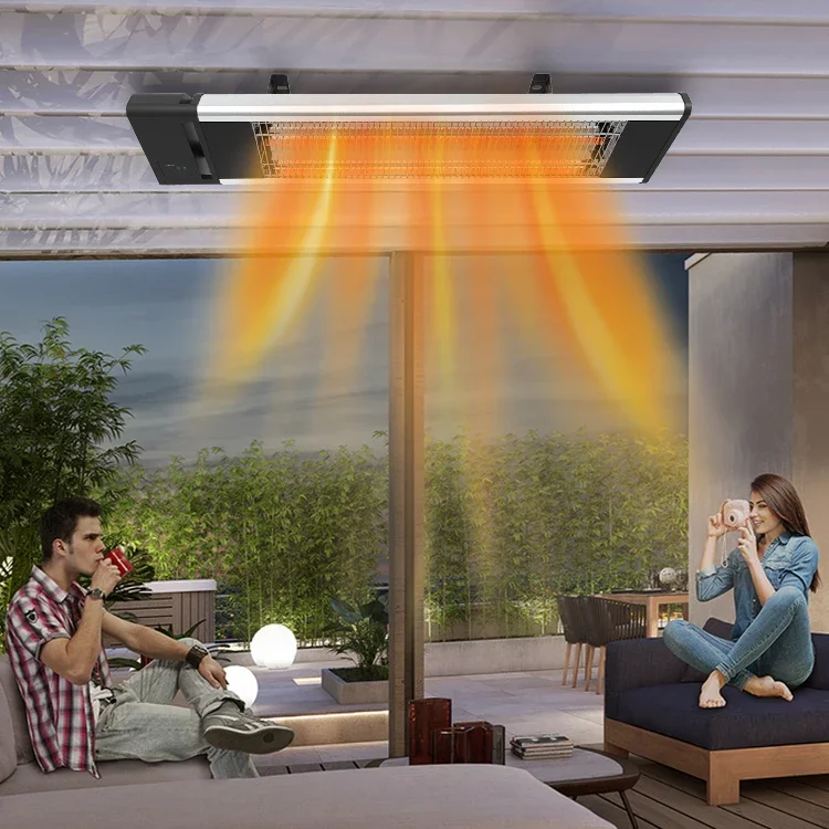 Exquisite Technical Cafe 1800W Power Wall Mount Electric Patio Infrared Heater