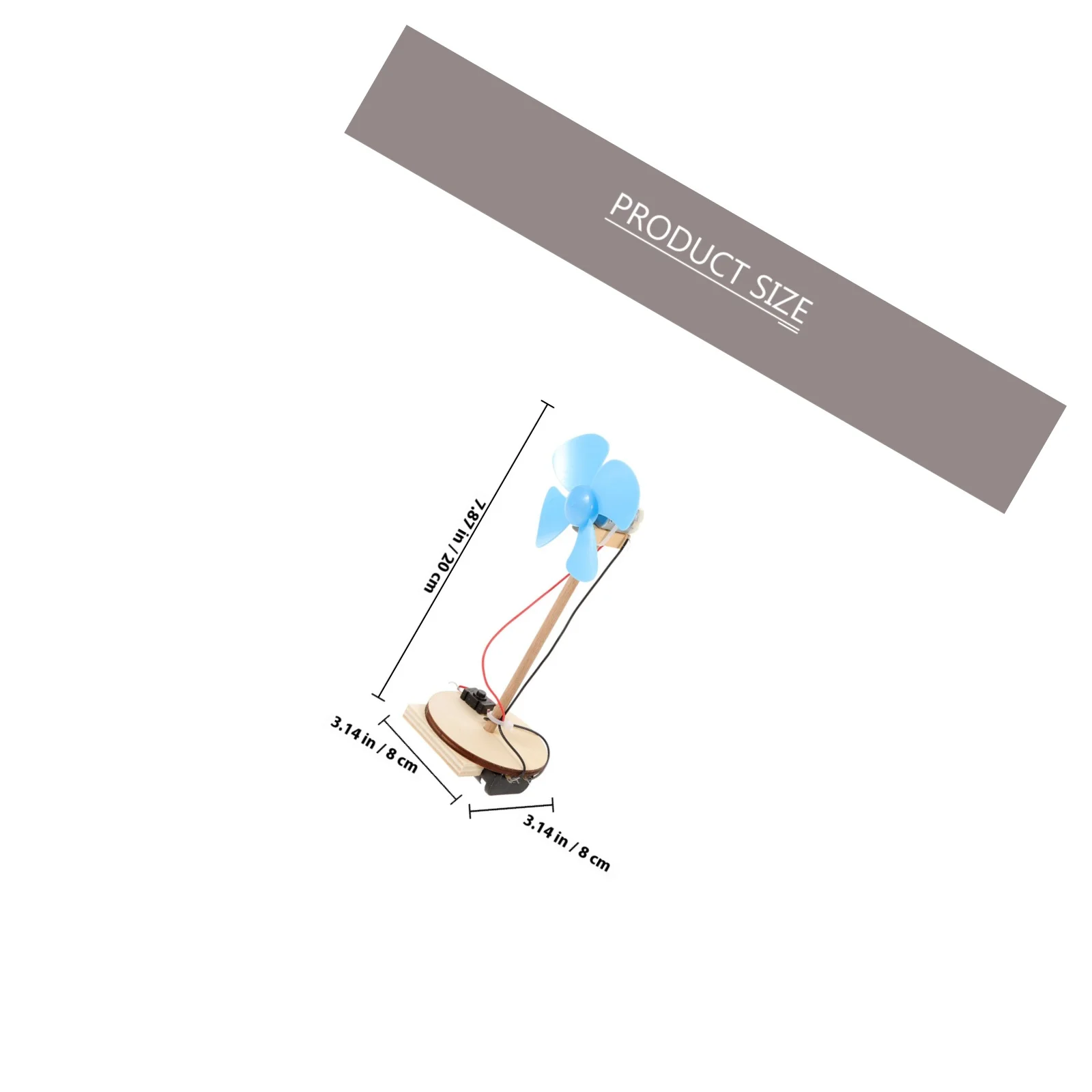 Ventilateur électrique pour enfants, 2 pièces, matériaux d'expérimentation, moteur de bricolage, Kit scientifique fait à la main, couleur aléatoire non incluse